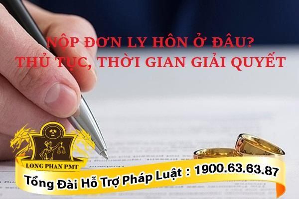 Ly hôn nộp đơn ở đâu