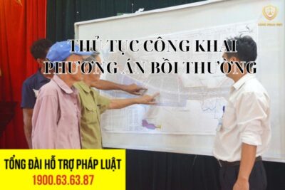 Thủ tục công khai phương án bồi thường