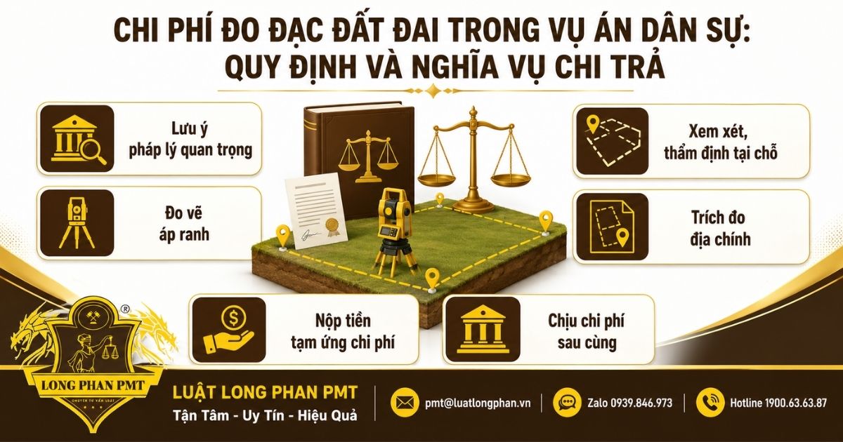 Chi phí đo đạc đất đai trong vụ án dân sự và nghĩa vụ tạm ứng, chịu chi phí sau cùng.