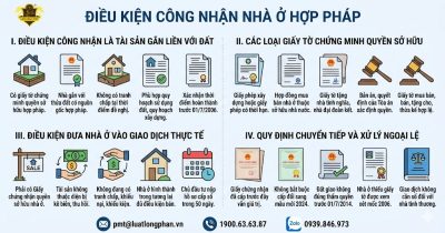 Các điều kiện và giấy tờ để được công nhận nhà ở hợp pháp.