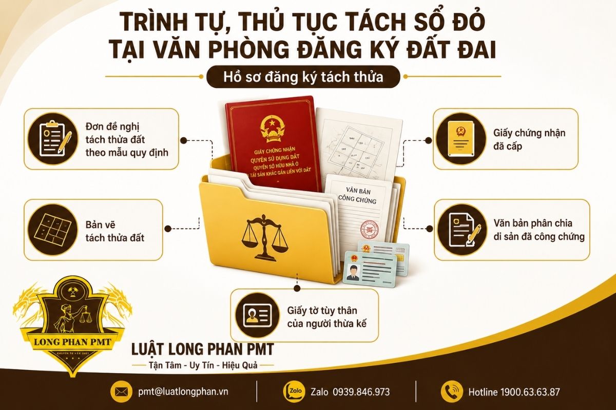 Thành phần hồ sơ cần chuẩn bị để đề nghị tách thửa và cấp giấy chứng nhận riêng cho từng người thừa kế.
