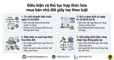 Hợp thức hóa mua bán nhà đất giấy tay đúng pháp luật.