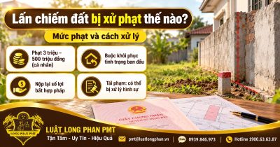 Lấn chiếm đất bị xử phạt thế nào: mức phạt, nộp lại lợi bất hợp pháp, buộc khôi phục tình trạng đất