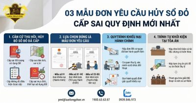 Các mẫu đơn yêu cầu hủy sổ đỏ cấp sai quy định và quy trình thực hiện mới nhất