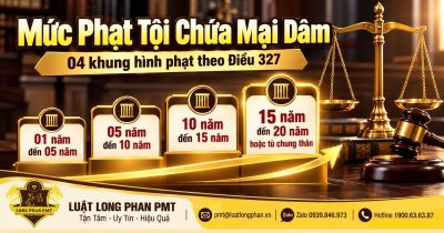 Mức phạt tội chứa mại dâm theo 4 khung hình phạt tại Điều 327 Bộ luật Hình sự.