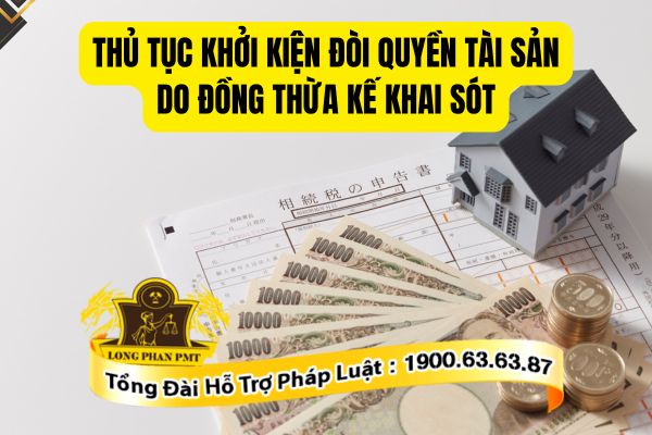 Quy định về thủ tục khởi kiện đòi quyền tài sản do đồng thừa kế khai sót