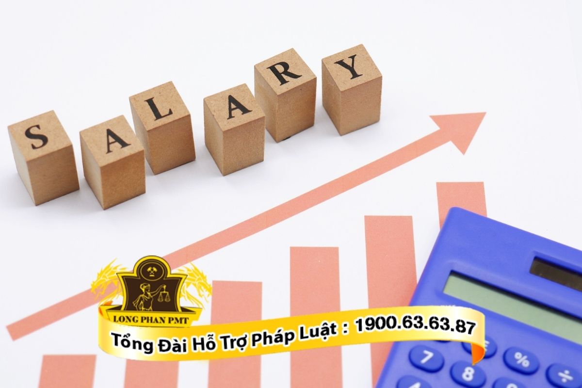 Biểu đồ tăng trưởng minh họa việc chính thức tăng mức lương tối thiểu vùng từ 01/01/2026.