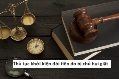 thủ tục khởi kiện đòi tiền do bị chủ hụi giật