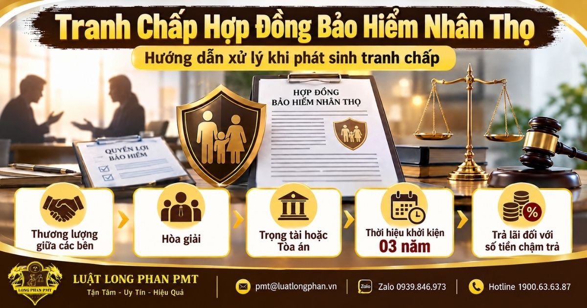 Tranh chấp hợp đồng bảo hiểm nhân thọ khi bị từ chối hoặc chậm chi trả quyền lợi.