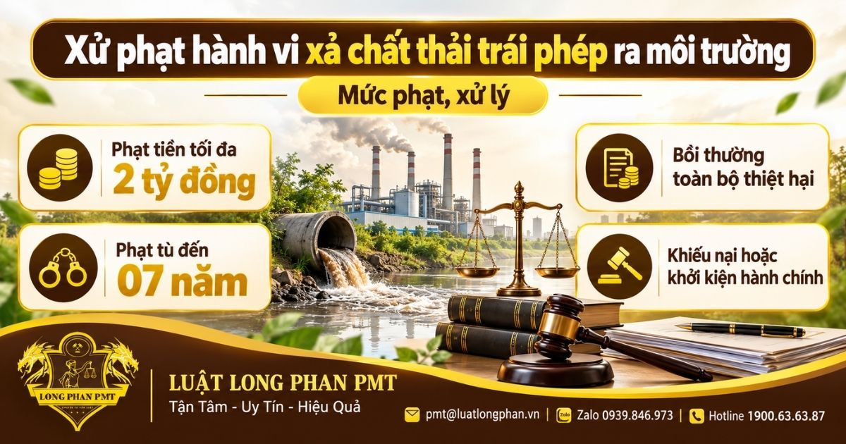 Xử phạt hành vi xả chất thải trái phép ra môi trường và các hậu quả pháp lý.