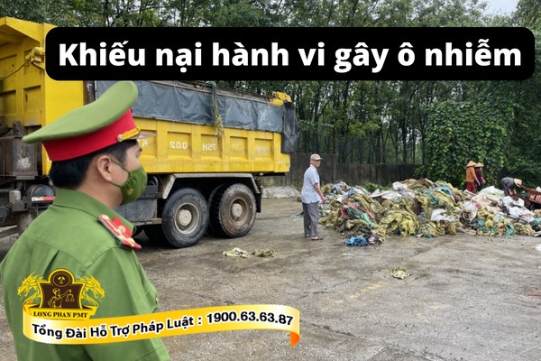 Khiếu nại hành vi gây ô nhiễm