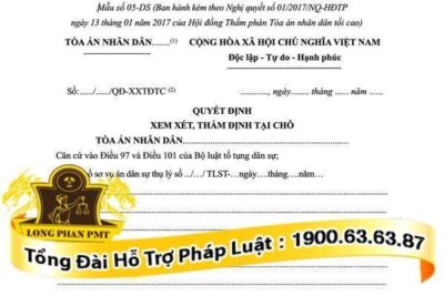 Quy định về thủ tục xem xét, thẩm định tại chỗ