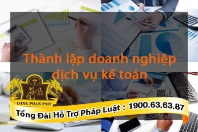 Thành lập doanh nghiệp dịch vụ kế toán
