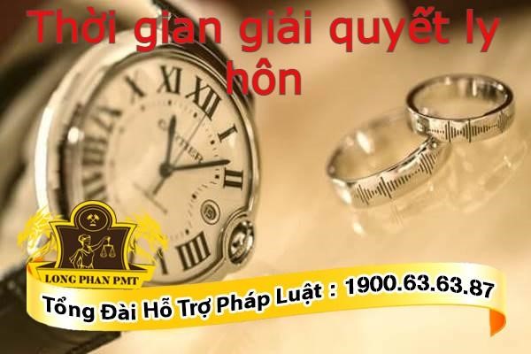 Thời gian giải quyết ly hôn