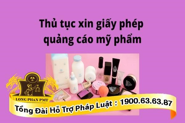 Thủ tục xin giấy phép quảng cáo mỹ phẩm