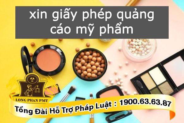 Xin giấy phép quảng cáo mỹ phẩm