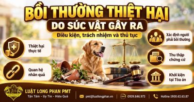 Bồi thường thiệt hại do súc vật gây ra và các căn cứ yêu cầu bồi thường.