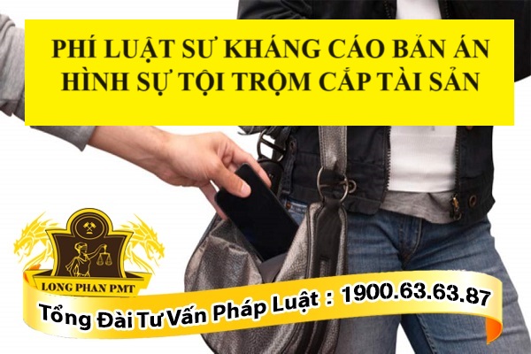 Phí Luật sư kháng cáo bản án hình sự Tội trộm cắp tài sản
