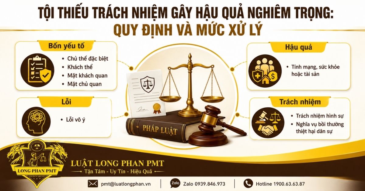  Tội thiếu trách nhiệm gây hậu quả nghiêm trọng và các yếu tố xác định trách nhiệm hình sự