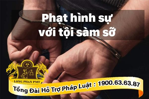 Phạt hình sự với tội sàm sỡ