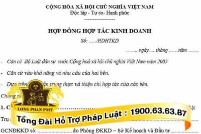 Hợp đồng hợp tác kinh doanh