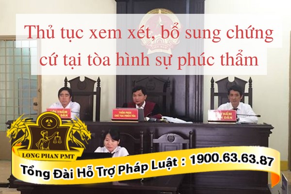 Thủ Tục Bổ Sung Xem Xét Chứng Cử Tại Tòa Hình Sự Phúc Thẩm 9919