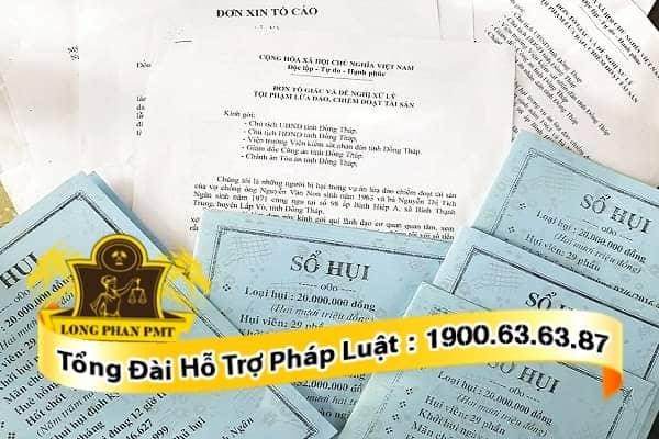 Đơn khởi kiện chủ hụi không trả tiền