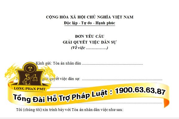 Mẫu đơn yêu cầu tuyên bố chết