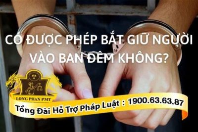 Bắt giữ người trong quy định pháp luật