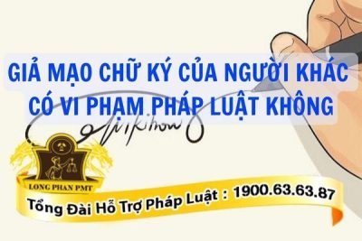 Hành vi giả mạo chữ ký người khác