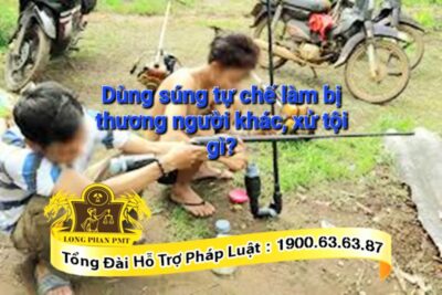 Các thanh niên vùng nông thôn tự chế súng hơi