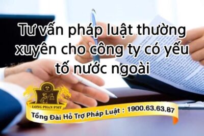 Tư vấn pháp luật thường xuyên cho công ty có yếu tố nước ngoài