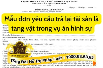 Đơn xin lại tài sản