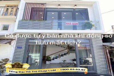 Đồng sở hữu tự ý bán nhà