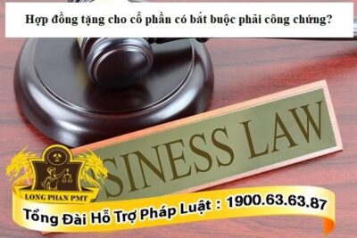 Công chứng hợp đồng tặng cho cổ phần