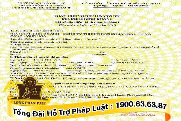 Địa điểm kinh doanh