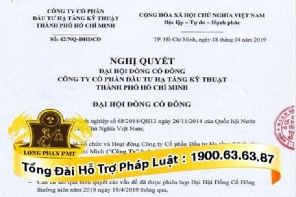 Hình thức thông qua nghị quyết Đại hội đồng cổ đông