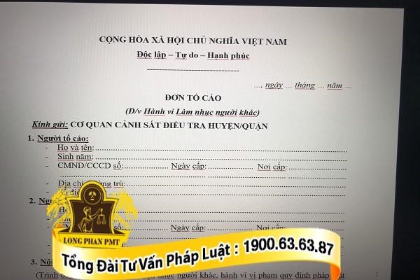 Hướng dẫn soạn đơn tố cáo