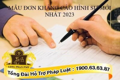 Hướng dẫn viết đơn kháng cáo hình sự mới nhất