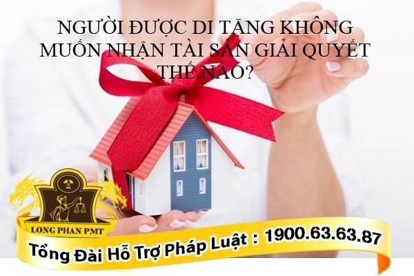 Người được nhận di tặng trong di chúc