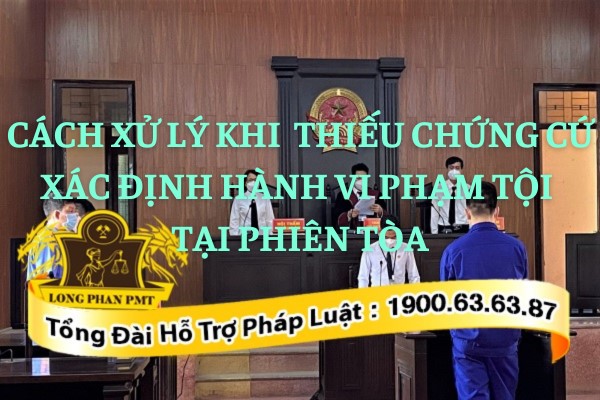 Thiếu chứng cứ xác định hành vi phạm tội tại tòa