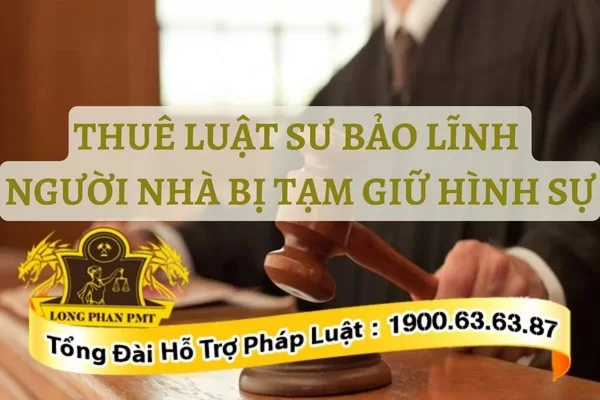 Bảo lĩnh người bị tạm giữ hình sự