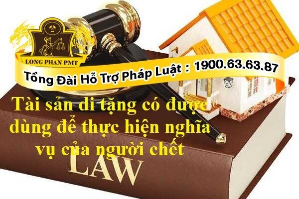 Di tặng và nghĩa vụ của người chết