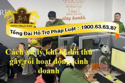 Đối thủ gây rối hoạt động kinh doanh