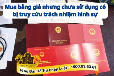 Mua bằng giả nhưng chưa sử dụng có đi tù