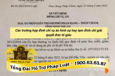 Quyết định đình chỉ vụ án