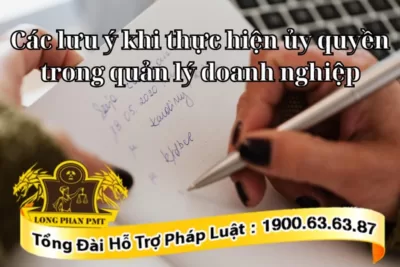 Ủy quyền quản lý doanh nghiệp