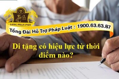 Việc di tặng thể hiện trong di chúc