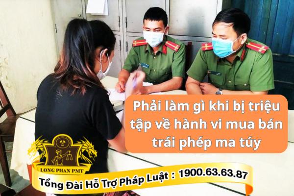 Công an triệu tập mua bán trái phép chất ma túy
