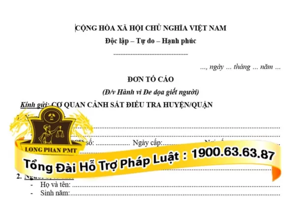 Tố giác hành vi đe doạ giết người